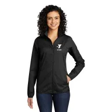 Ladies Light Weight Full-Zip Jacket - Screen Printed